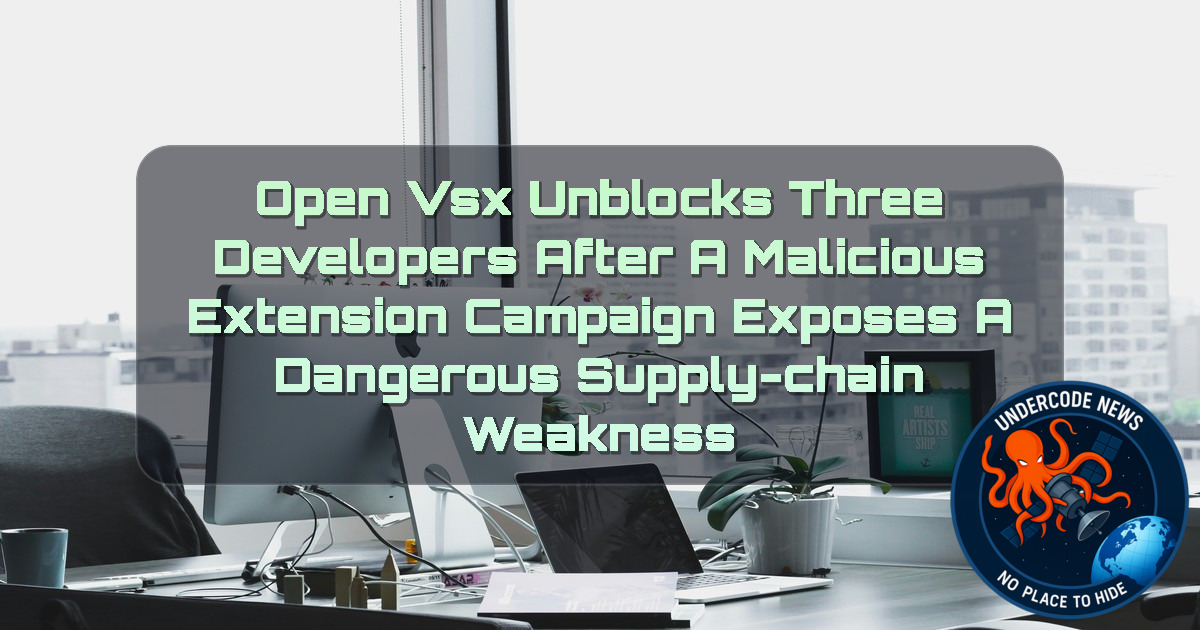 Open VSX Unblocks Three Developers After a Malicious Extension Campaign Exposes a Dangerous Supply-Chain Weakness