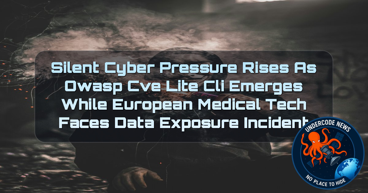 Silent Cyber Pressure Rises as OWASP CVE Lite CLI Emerges While European Medical Tech Faces Data Exposure Incident + Video
