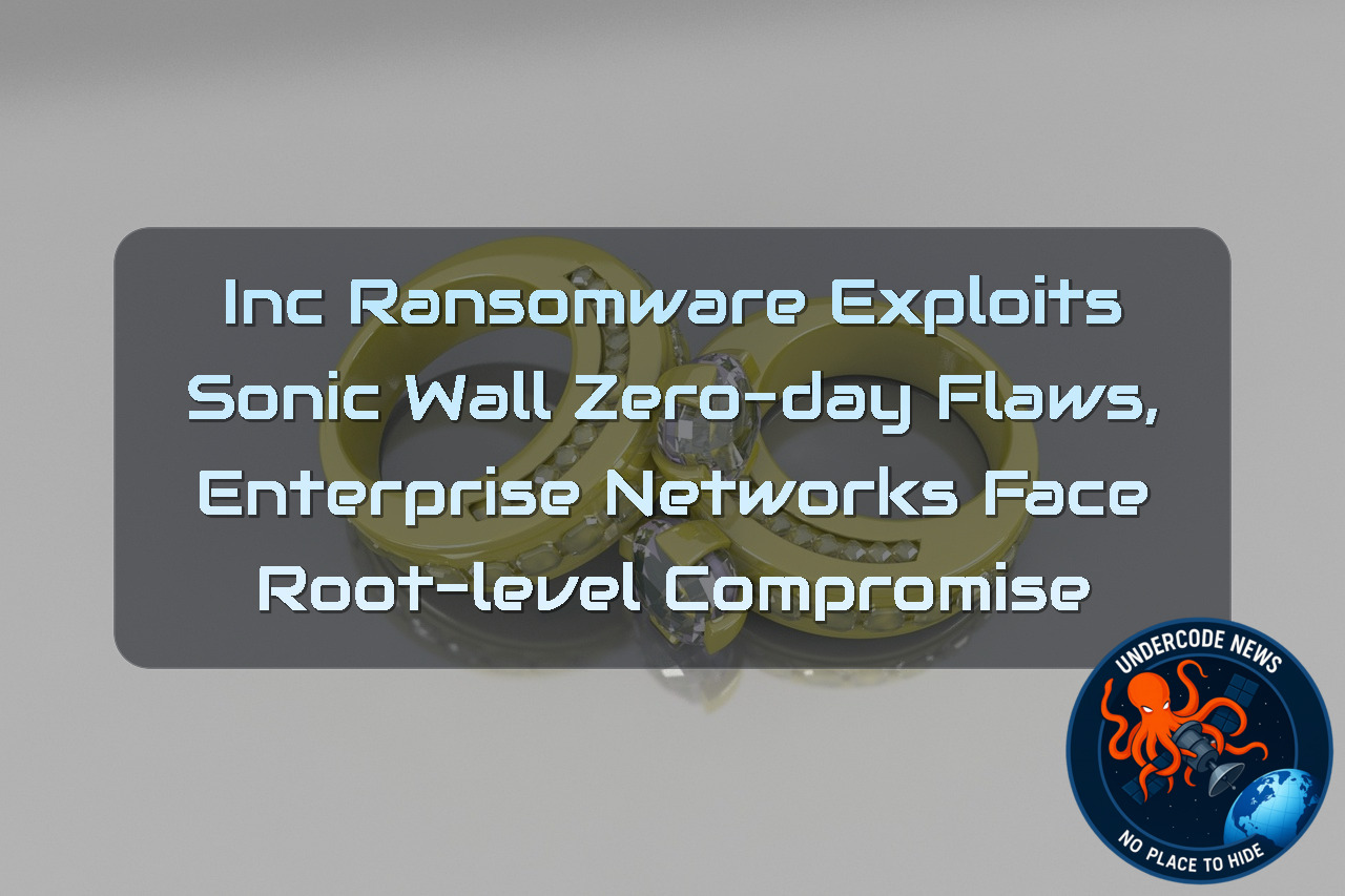 Inc Ransomware Exploits SonicWall Zero-Day Flaws, Enterprise Networks Face Root-Level Compromise + Video