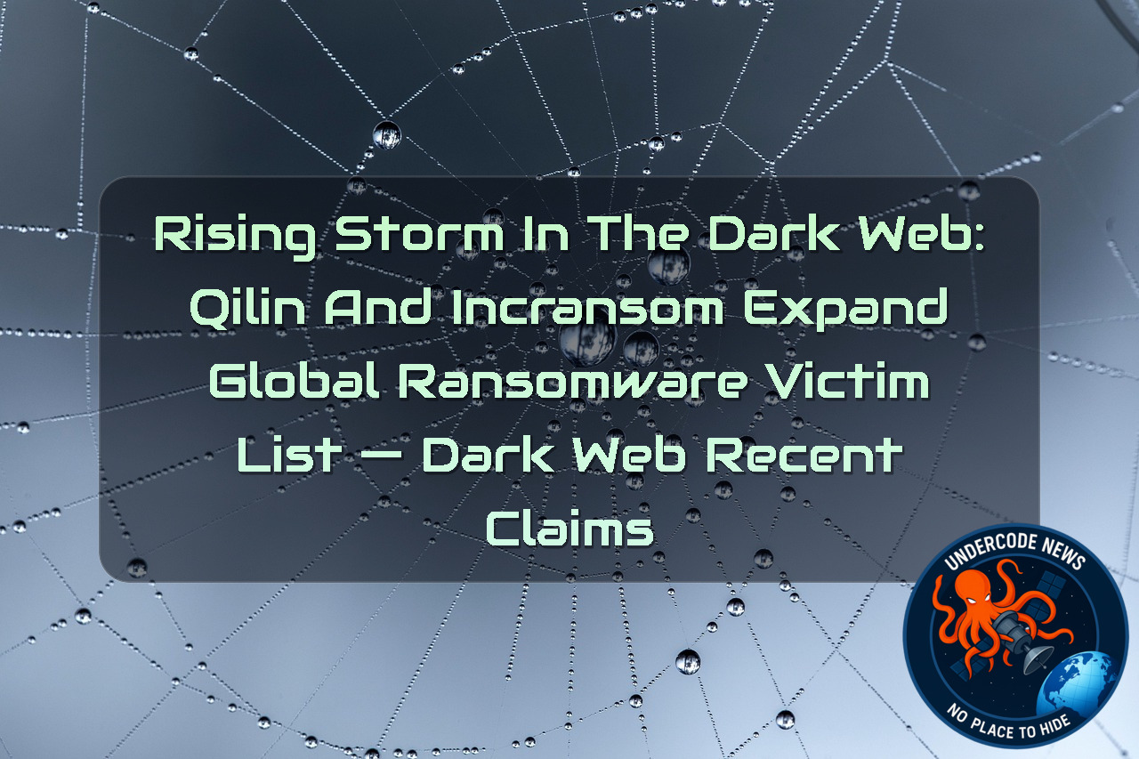 Rising Storm in the Dark Web: Qilin and Incransom Expand Global Ransomware Victim List — Dark Web recent claims + Video