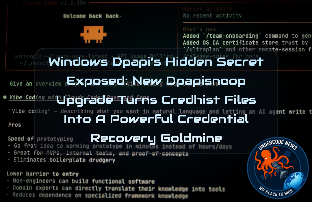 Windows DPAPI’s Hidden Secret Exposed: New DPAPISnoop Upgrade Turns CREDHIST Files Into a Powerful Credential Recovery Goldmine + Video