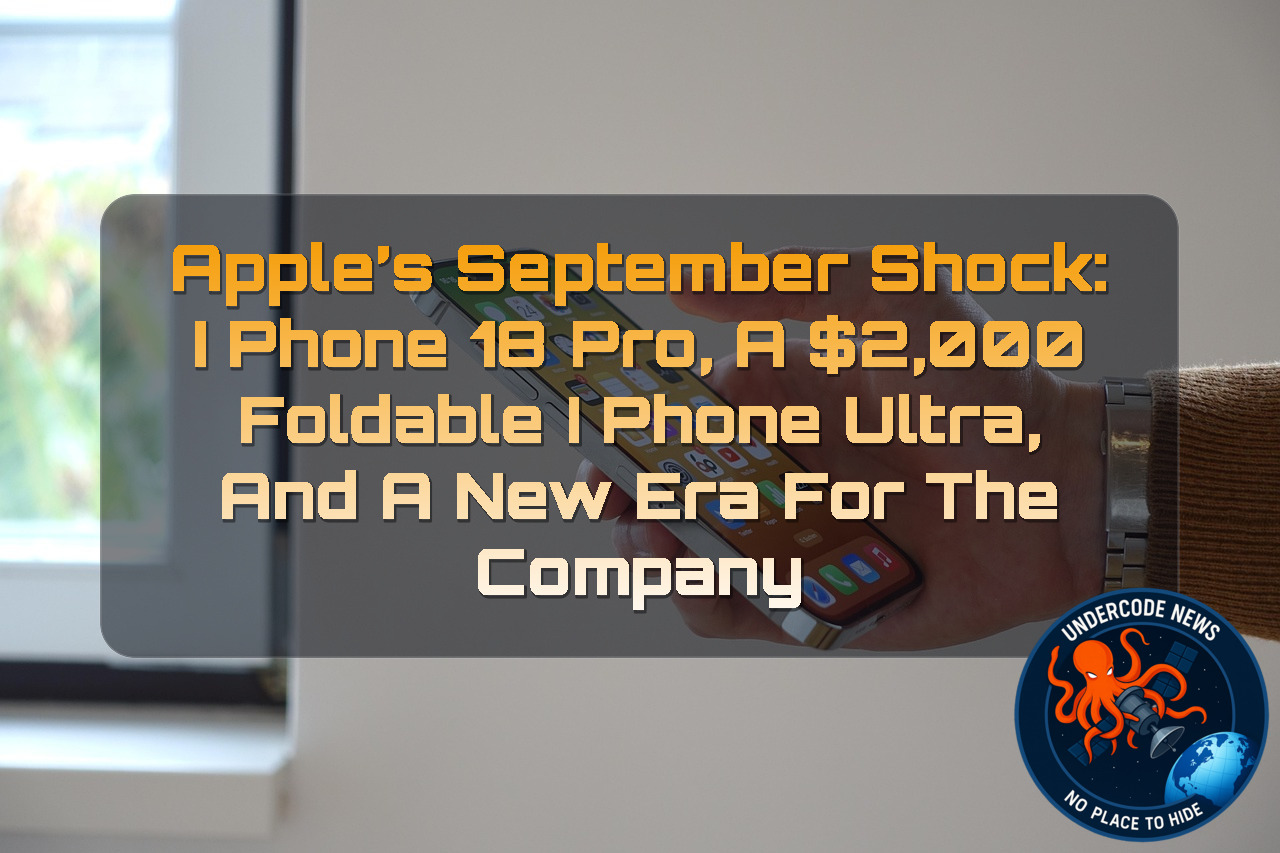 Apple’s September Shock: iPhone 18 Pro, a ,000 Foldable iPhone Ultra, and a New Era for the Company + Video