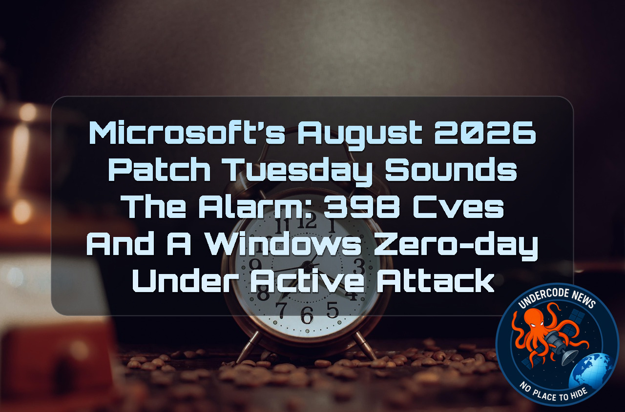 Microsoft’s August 2026 Patch Tuesday Sounds the Alarm: 398 CVEs and a Windows Zero-Day Under Active Attack + Video