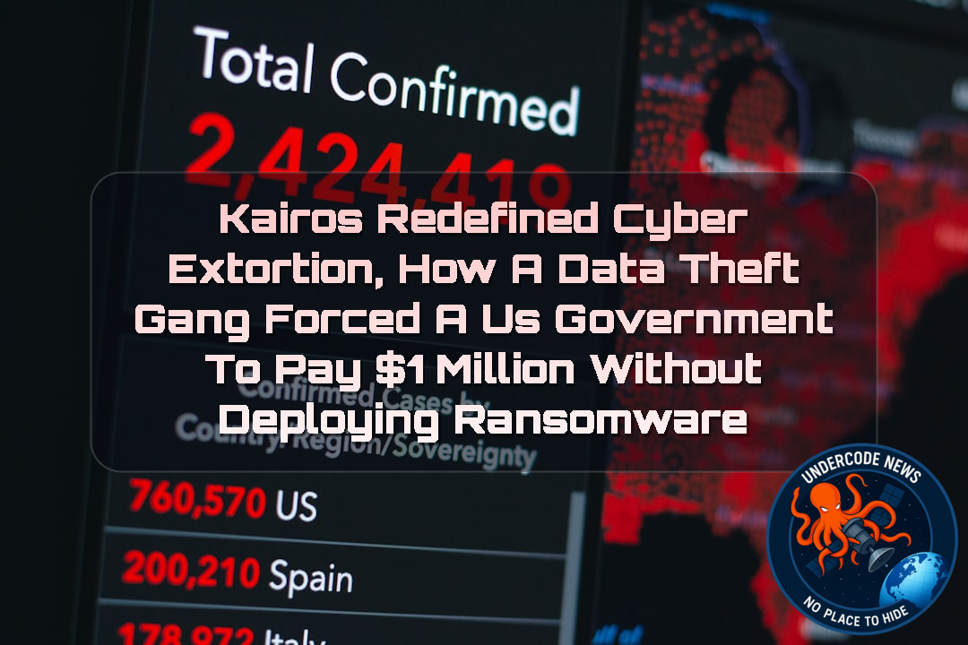 Kairos Redefined Cyber Extortion, How a Data Theft Gang Forced a US Government to Pay  Million Without Deploying Ransomware + Video