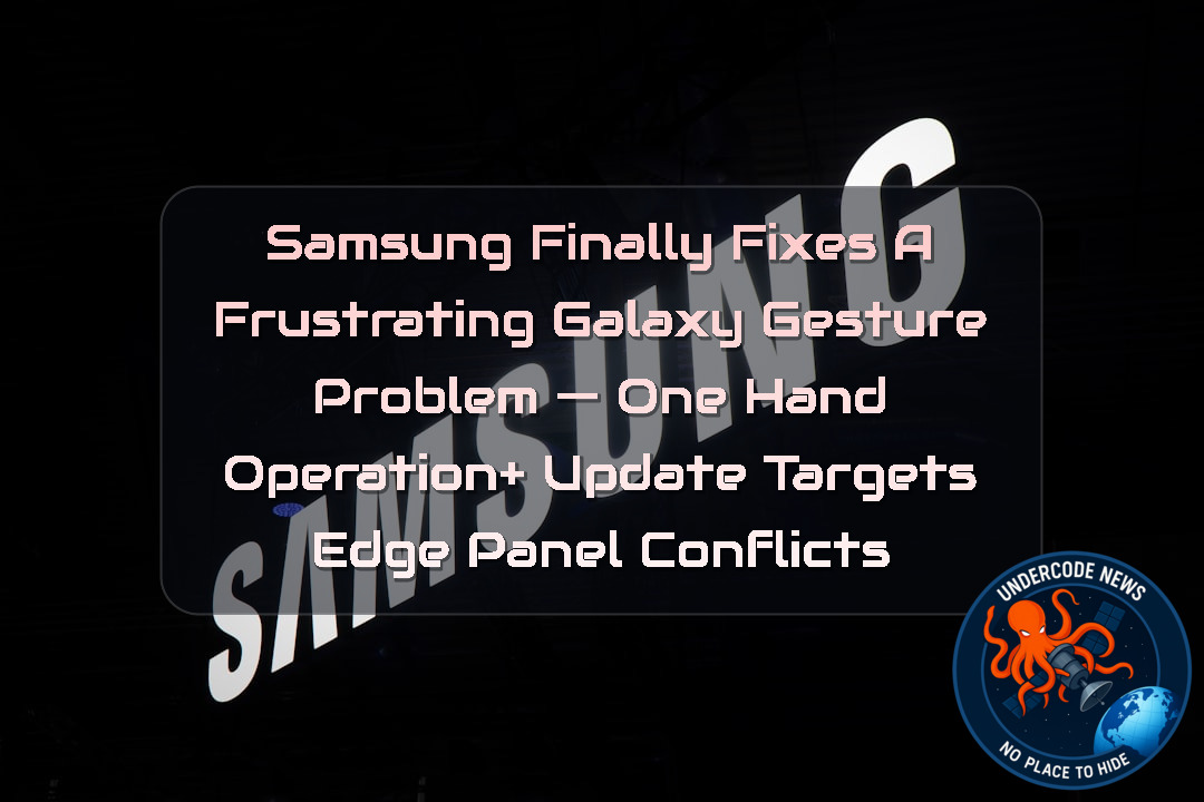 Samsung Finally Fixes a Frustrating Galaxy Gesture Problem — One Hand Operation+ Update Targets Edge Panel Conflicts + Video