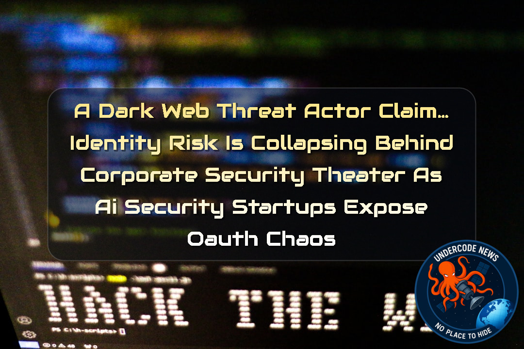 a DarkWeb threat actor Claim… Identity Risk is Collapsing Behind Corporate Security Theater as AI Security Startups Expose OAuth Chaos + Video