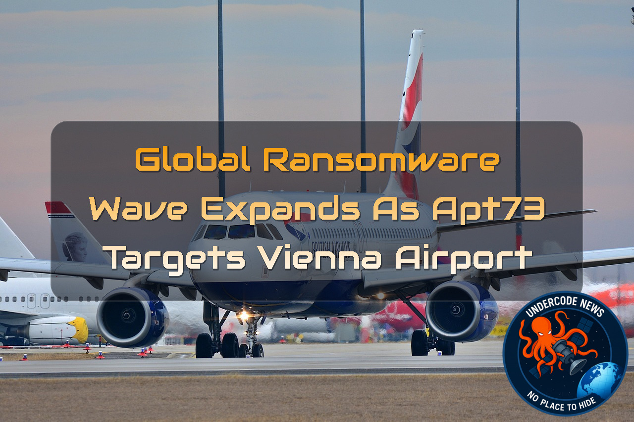 Global Ransomware Wave Expands as apt73 Targets Vienna Airport + Video