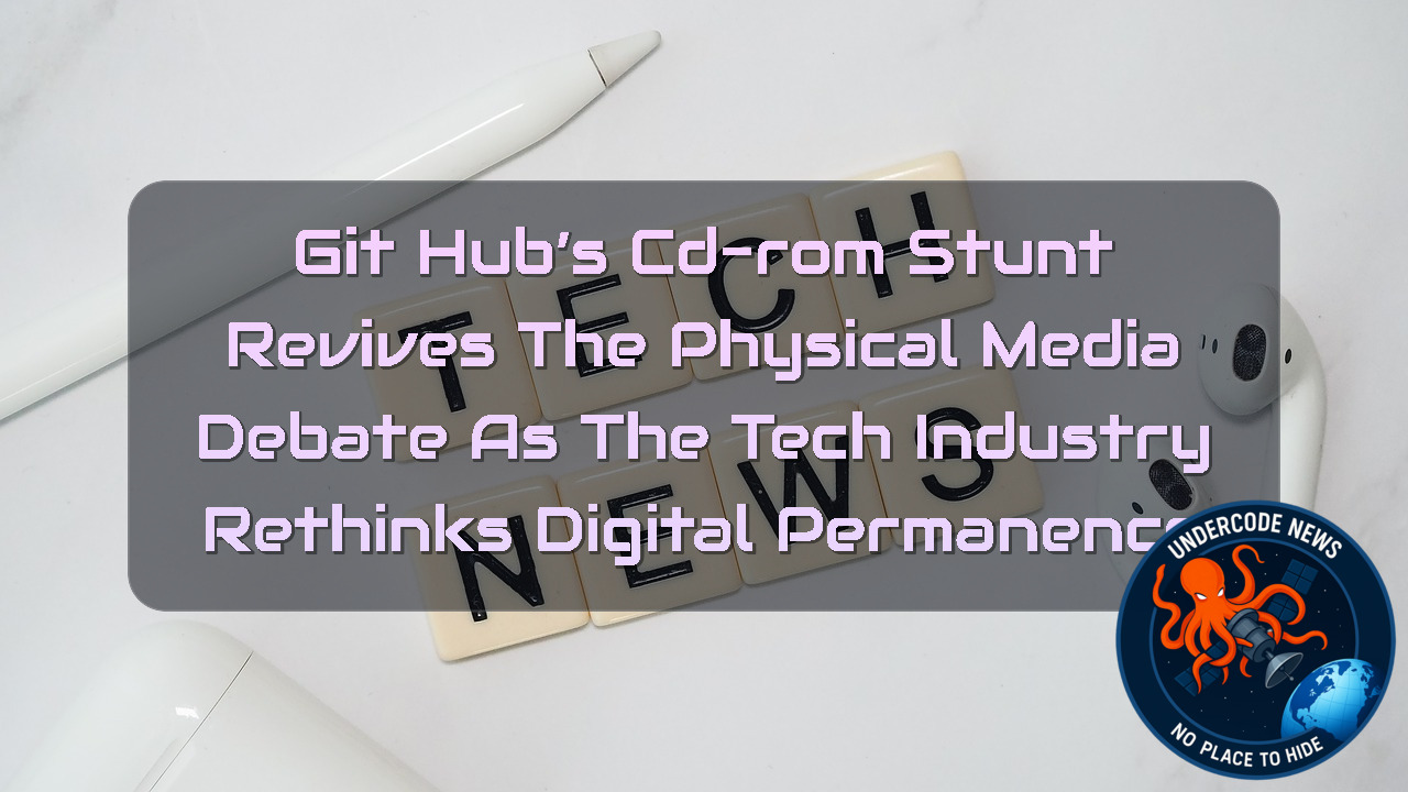 GitHub’s CD-ROM Stunt Revives the Physical Media Debate as the Tech Industry Rethinks Digital Permanence + Video