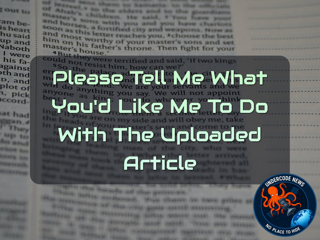 Please tell me what you’d like me to do with the uploaded article + Video
