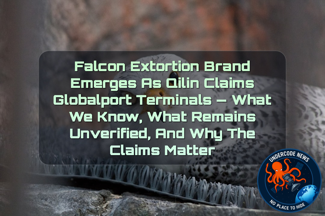Falcon Extortion Brand Emerges as Qilin Claims Globalport Terminals — What We Know, What Remains Unverified, and Why the Claims Matter + Video