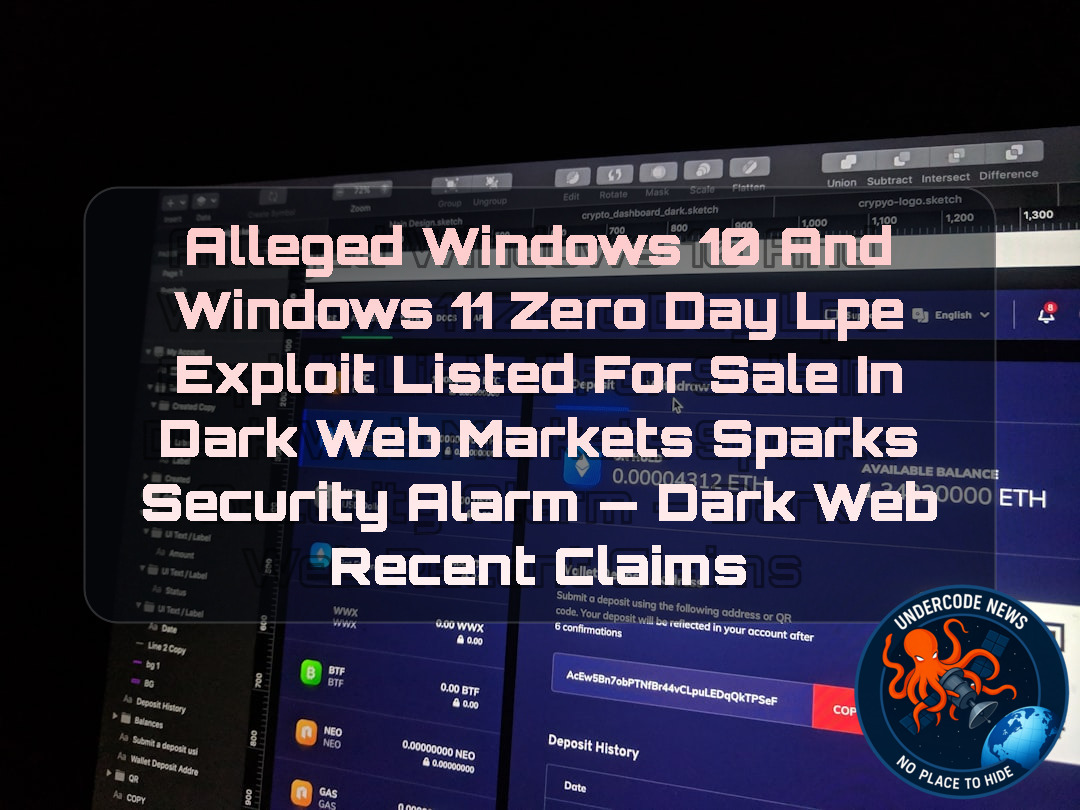 Alleged Windows 10 and Windows 11 Zero Day LPE Exploit Listed for Sale in Dark Web Markets Sparks Security Alarm — Dark Web recent claims + Video