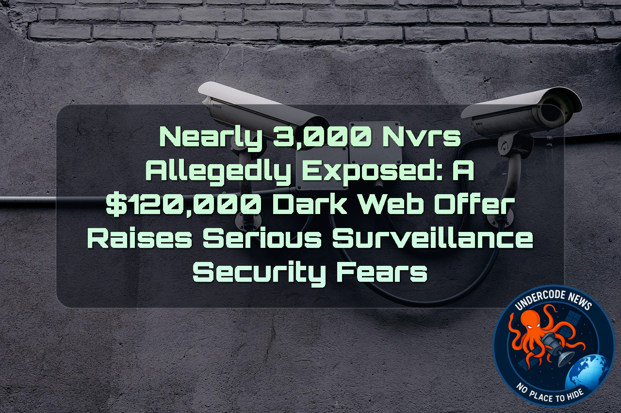 Nearly 3,000 NVRs Allegedly Exposed: A 20,000 Dark Web Offer Raises Serious Surveillance Security Fears + Video