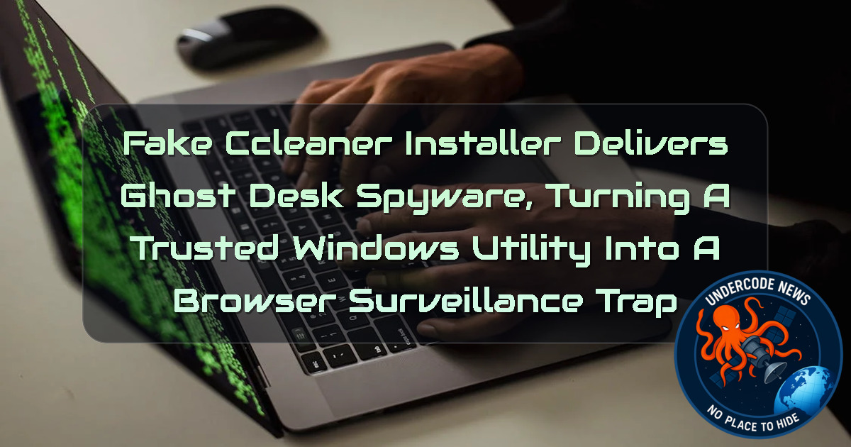 Fake CCleaner Installer Delivers GhostDesk Spyware, Turning a Trusted Windows Utility Into a Browser Surveillance Trap