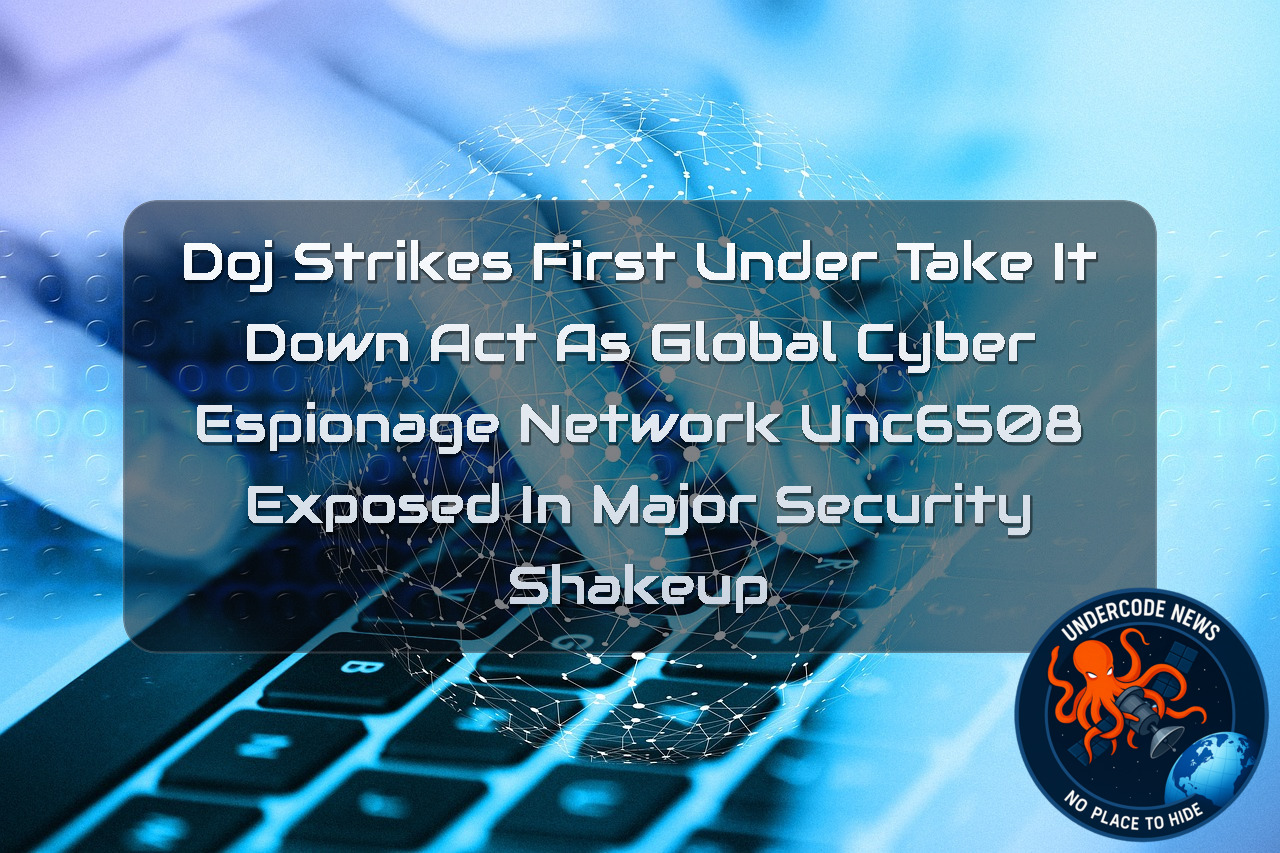 DOJ Strikes First Under TAKE IT DOWN Act as Global Cyber Espionage Network UNC6508 Exposed in Major Security Shakeup + Video