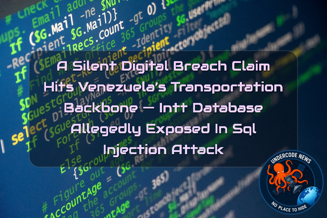 A Silent Digital Breach Claim Hits Venezuela’s Transportation Backbone — INTT Database Allegedly Exposed in SQL Injection Attack + Video