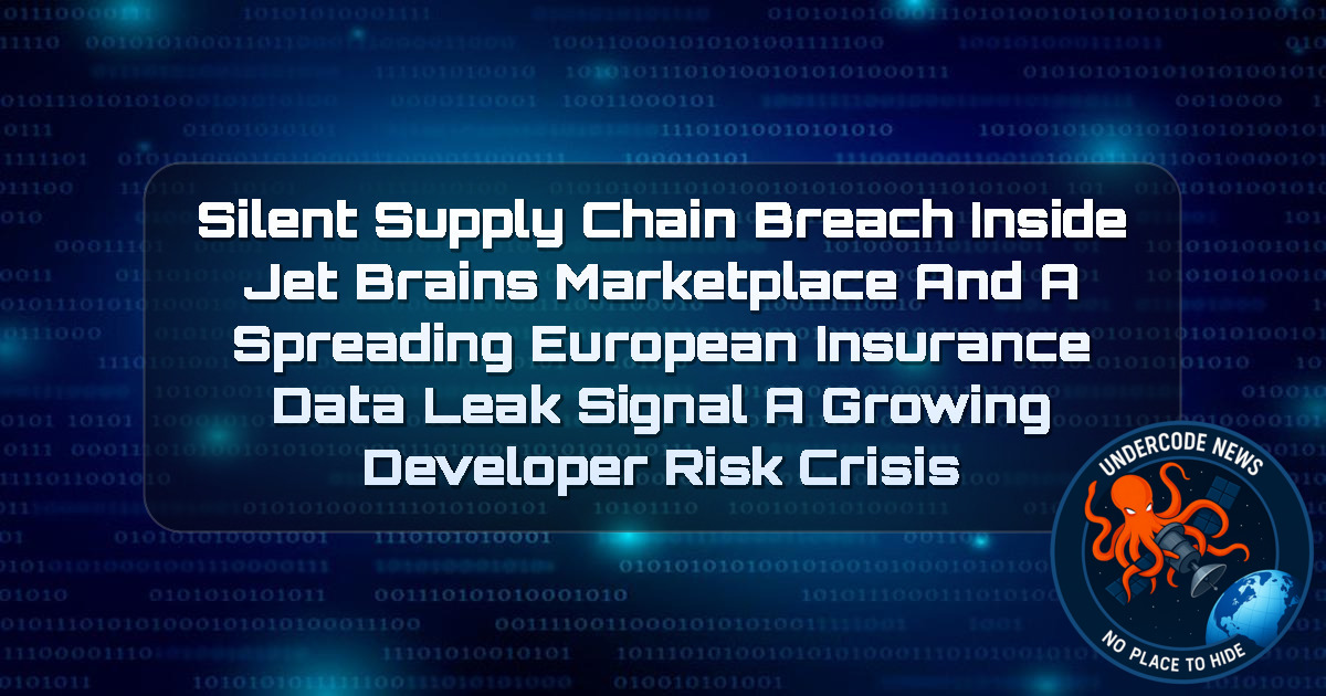 Silent Supply Chain Breach Inside JetBrains Marketplace and a Spreading European Insurance Data Leak Signal a Growing Developer Risk Crisis + Video