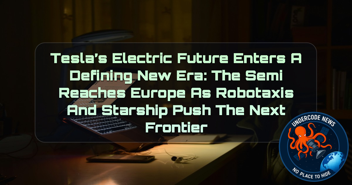 Tesla’s Electric Future Enters a Defining New Era: The Semi Reaches Europe as Robotaxis and Starship Push the Next Frontier + Video