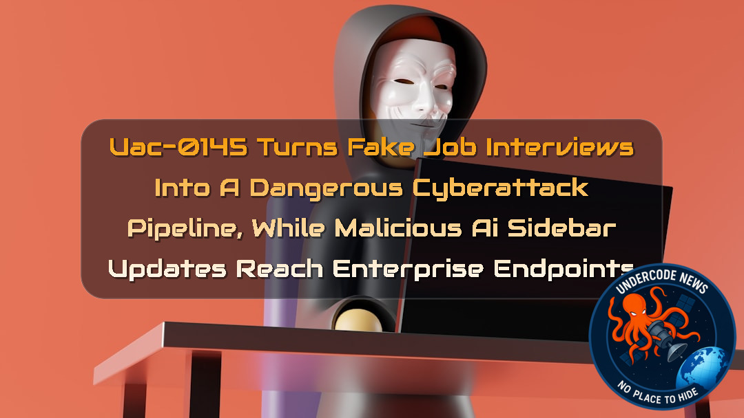 UAC-0145 Turns Fake Job Interviews Into a Dangerous Cyberattack Pipeline, While Malicious AI Sidebar Updates Reach Enterprise Endpoints + Video