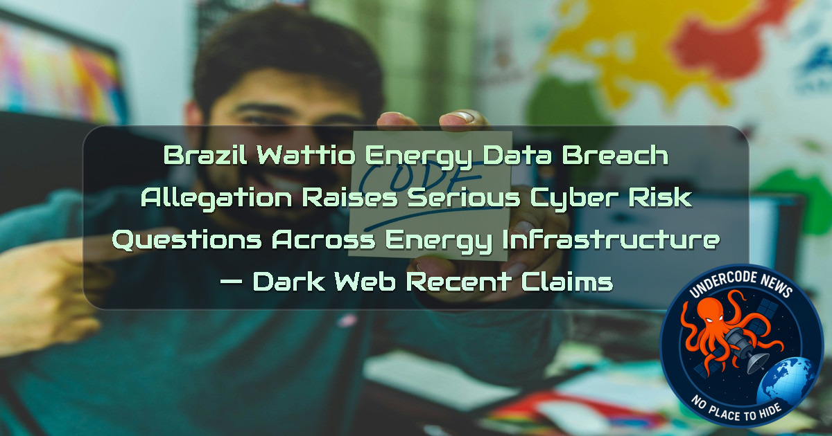 Brazil Wattio Energy Data Breach Allegation Raises Serious Cyber Risk Questions Across Energy Infrastructure — Dark Web recent claims + Video