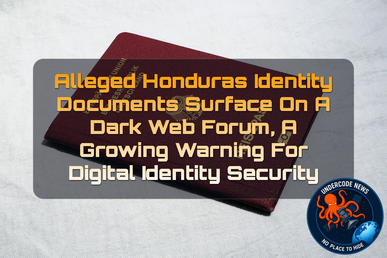 Alleged Honduras Identity Documents Surface on a Dark Web Forum, A Growing Warning for Digital Identity Security + Video