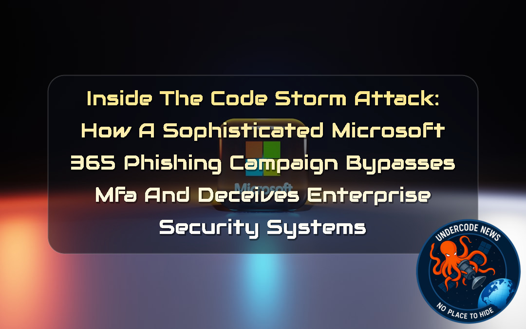 Inside the CodeStorm Attack: How a Sophisticated Microsoft 365 Phishing Campaign Bypasses MFA and Deceives Enterprise Security Systems + Video