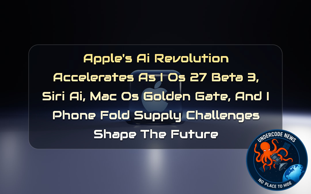 Apple’s AI Revolution Accelerates as iOS 27 Beta 3, Siri AI, macOS Golden Gate, and iPhone Fold Supply Challenges Shape the Future + Video