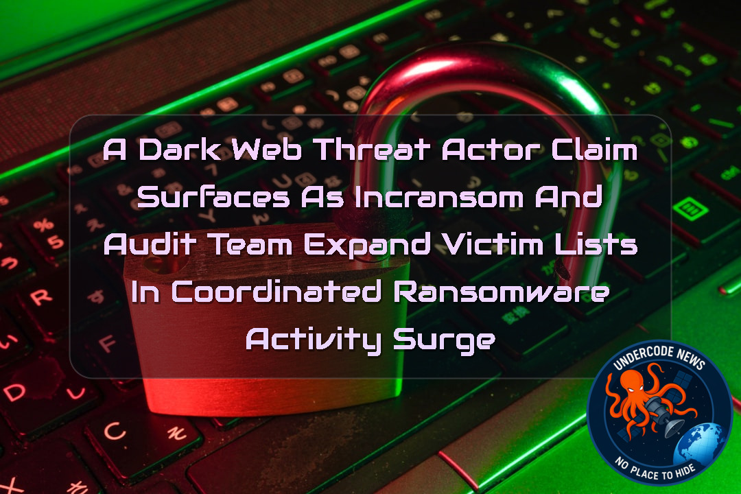 a DarkWeb threat actor Claim Surfaces as incransom and AuditTeam Expand Victim Lists in Coordinated Ransomware Activity Surge + Video