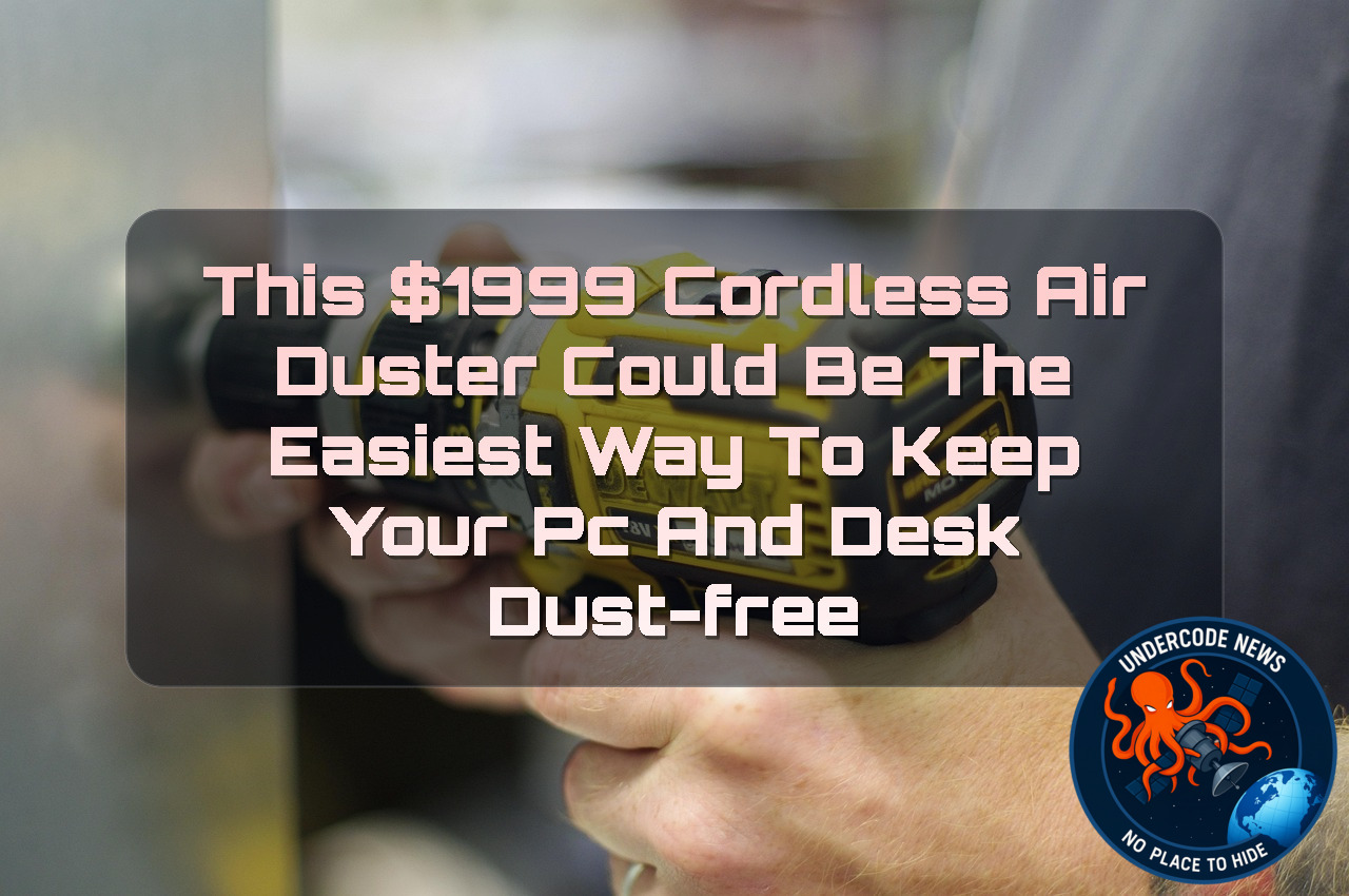 This 999 Cordless Air Duster Could Be the Easiest Way to Keep Your PC and Desk Dust-Free + Video