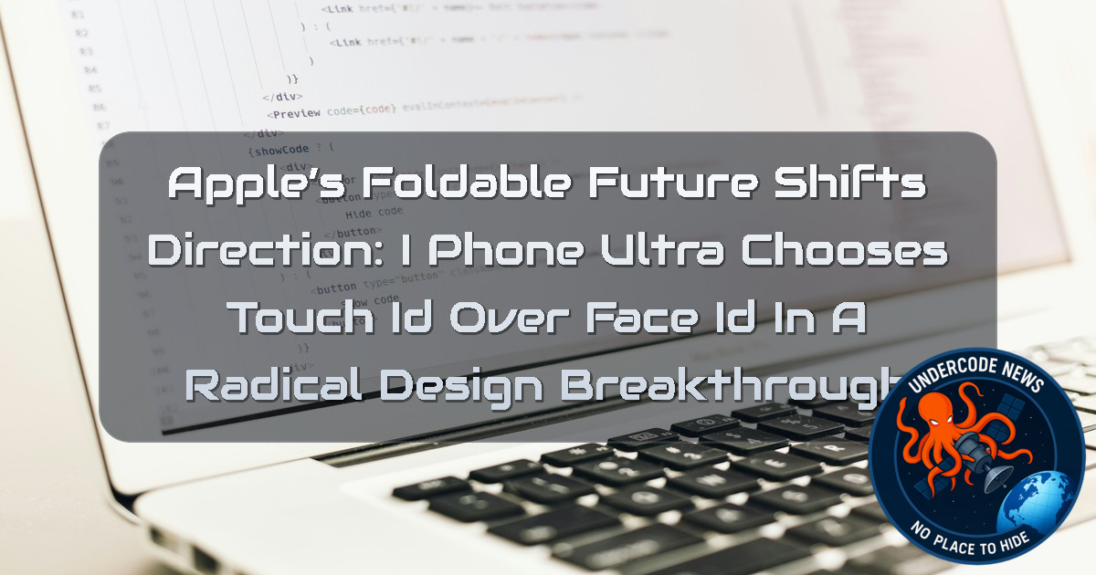 Apple’s Foldable Future Shifts Direction: iPhone Ultra Chooses Touch ID Over Face ID in a Radical Design Breakthrough + Video