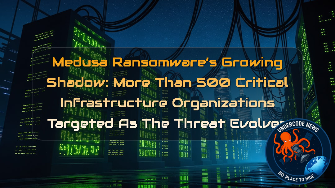 Medusa Ransomware’s Growing Shadow: More Than 500 Critical Infrastructure Organizations Targeted as the Threat Evolves + Video