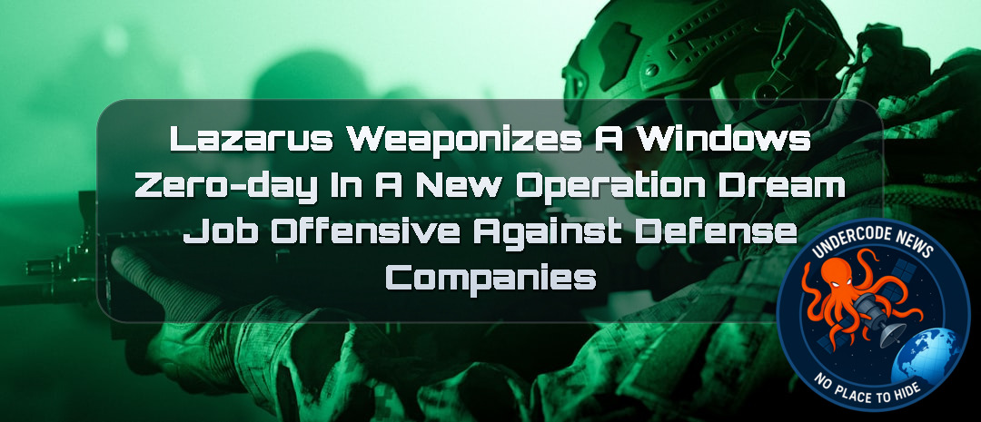 Lazarus Weaponizes a Windows Zero-Day in a New Operation Dream Job Offensive Against Defense Companies