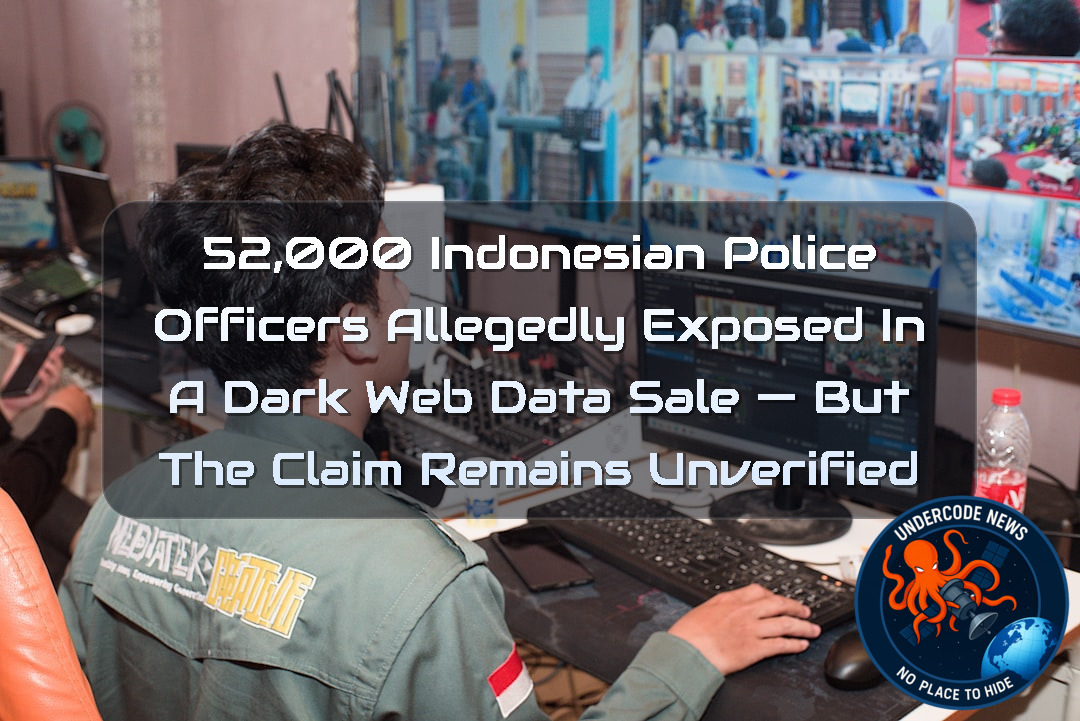 52,000 Indonesian Police Officers Allegedly Exposed in a Dark Web Data Sale — But the Claim Remains Unverified + Video