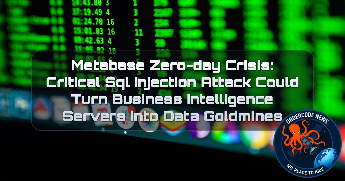 Metabase Zero-Day Crisis: Critical SQL Injection Attack Could Turn Business Intelligence Servers Into Data Goldmines