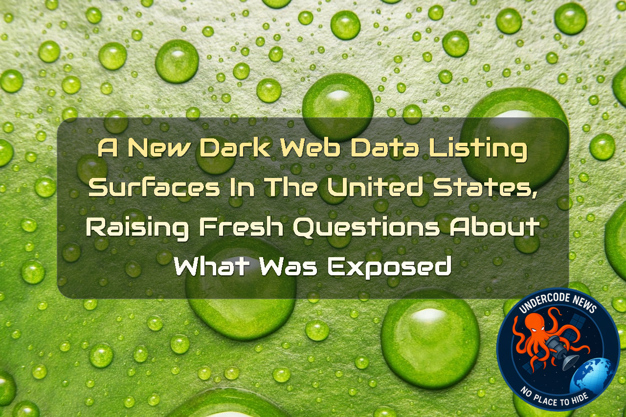 A New Dark Web Data Listing Surfaces in the United States, Raising Fresh Questions About What Was Exposed + Video