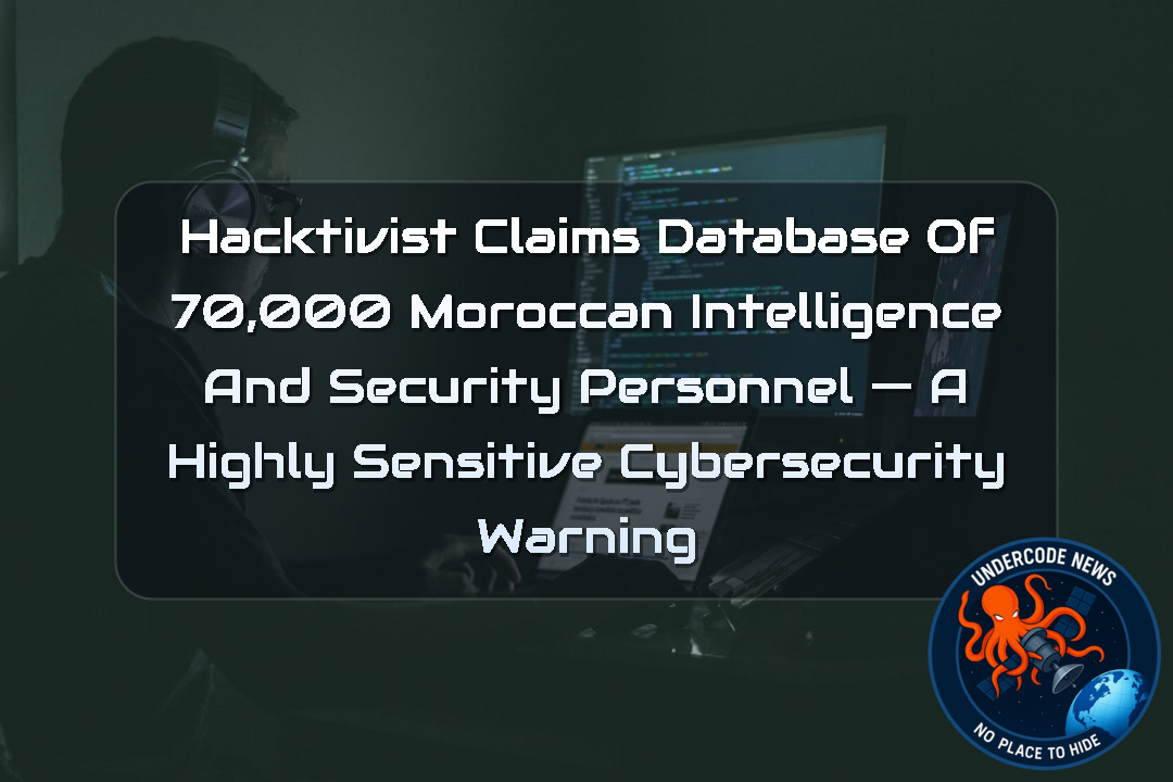 Hacktivist Claims Database of 70,000 Moroccan Intelligence and Security Personnel — A Highly Sensitive Cybersecurity Warning + Video