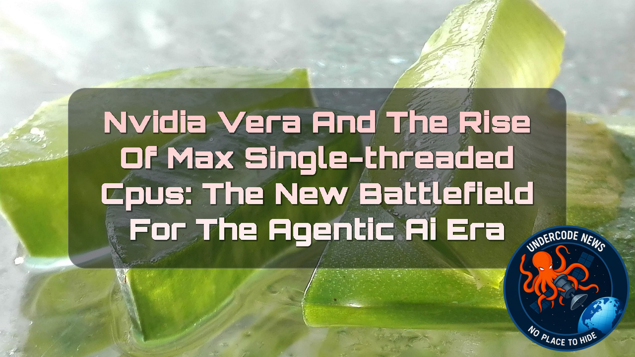 NVIDIA Vera and the Rise of Max Single-Threaded CPUs: The New Battlefield for the Agentic AI Era + Video