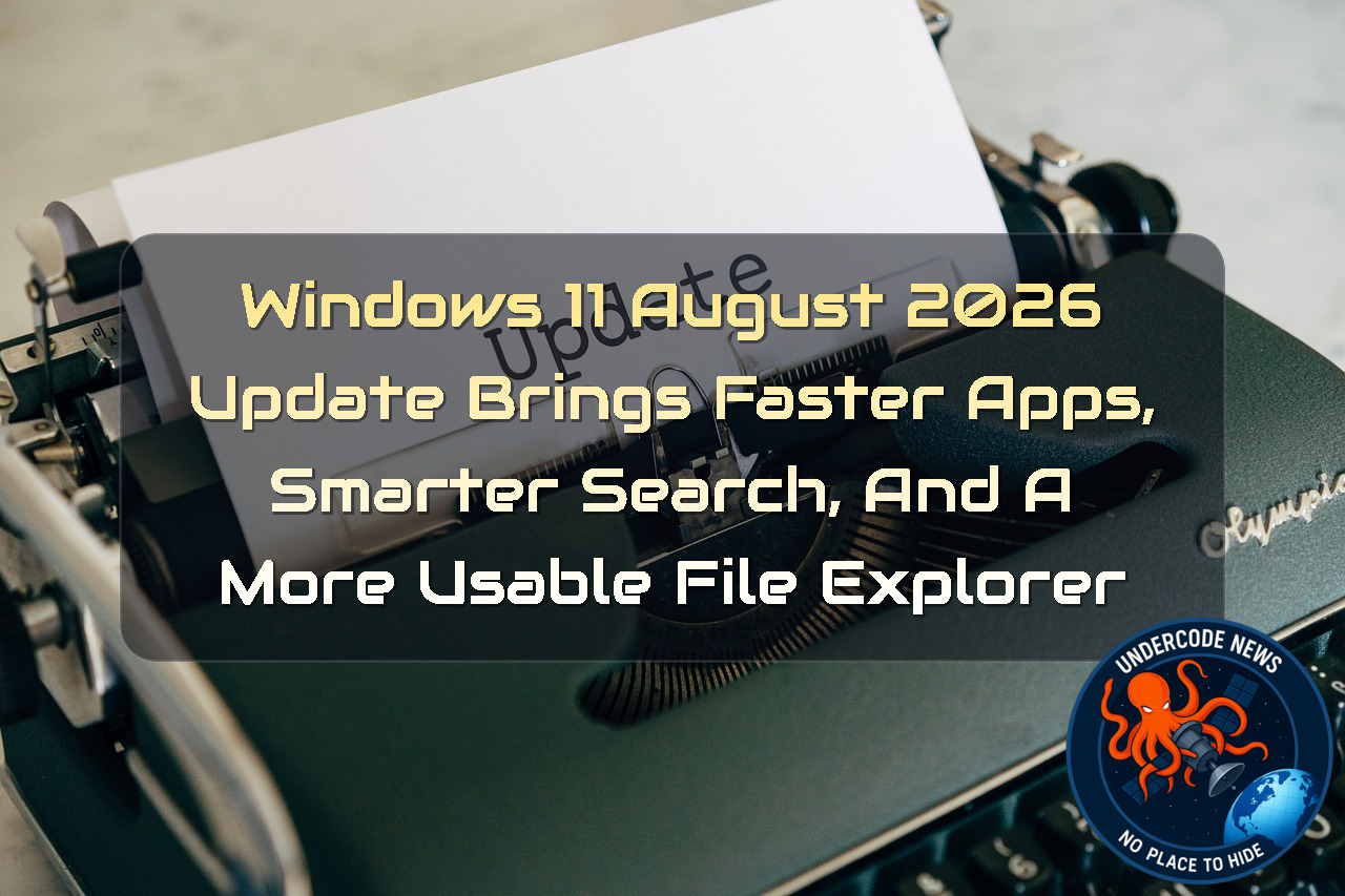 Windows 11 August 2026 Update Brings Faster Apps, Smarter Search, and a More Usable File Explorer