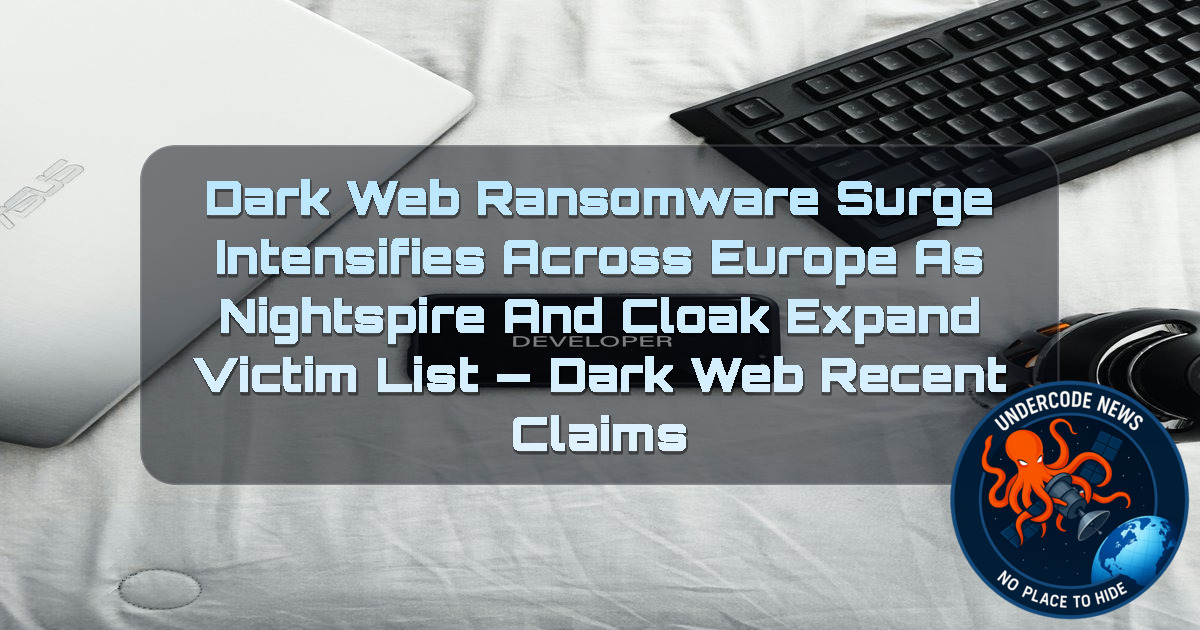 Dark Web Ransomware Surge Intensifies Across Europe as Nightspire and Cloak Expand Victim List — Dark Web recent claims + Video