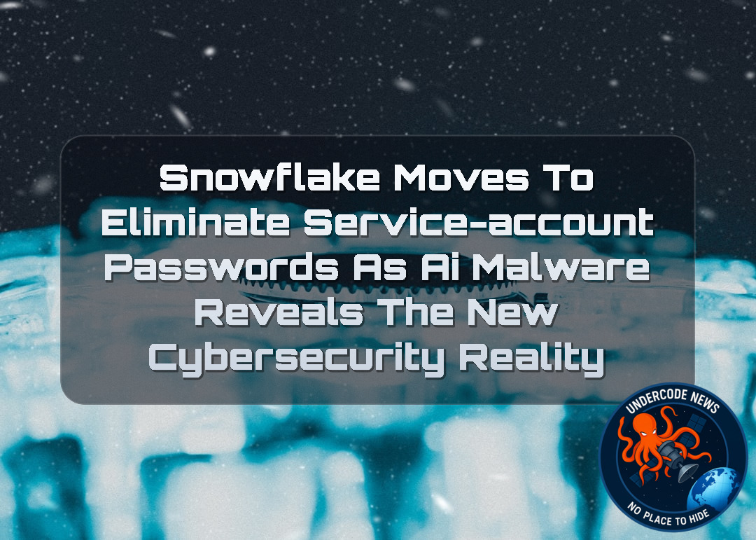 Snowflake Moves to Eliminate Service-Account Passwords as AI Malware Reveals the New Cybersecurity Reality + Video