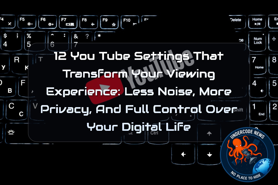 12 YouTube Settings That Transform Your Viewing Experience: Less Noise, More Privacy, and Full Control Over Your Digital Life + Video