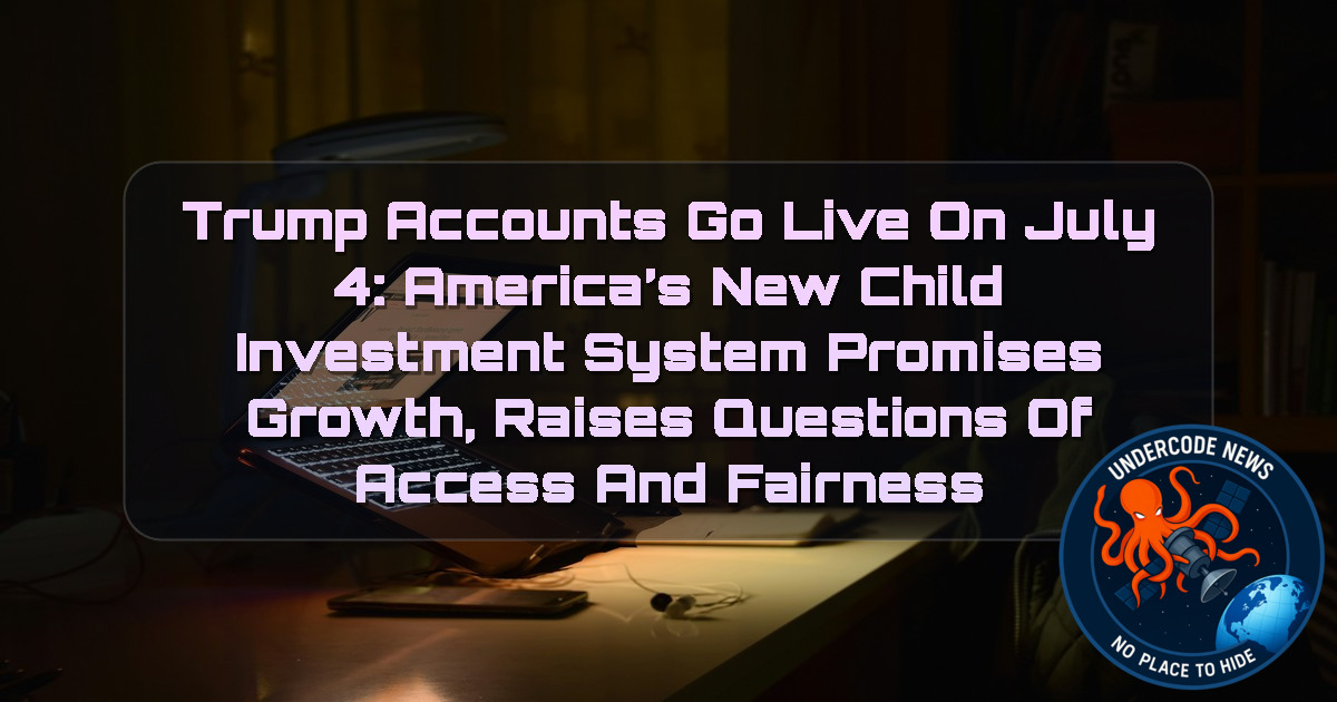 Trump Accounts Go Live on July 4: America’s New Child Investment System Promises Growth, Raises Questions of Access and Fairness + Video