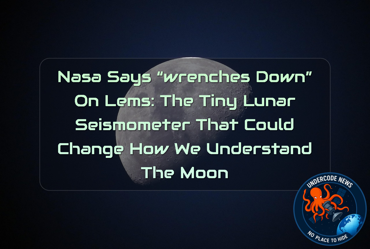 NASA Says “Wrenches Down” on LEMS: The Tiny Lunar Seismometer That Could Change How We Understand the Moon