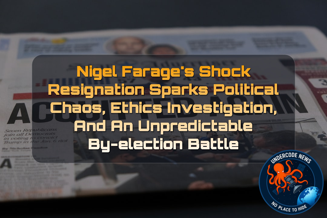 Nigel Farage’s Shock Resignation Sparks Political Chaos, Ethics Investigation, and an Unpredictable By-Election Battle + Video