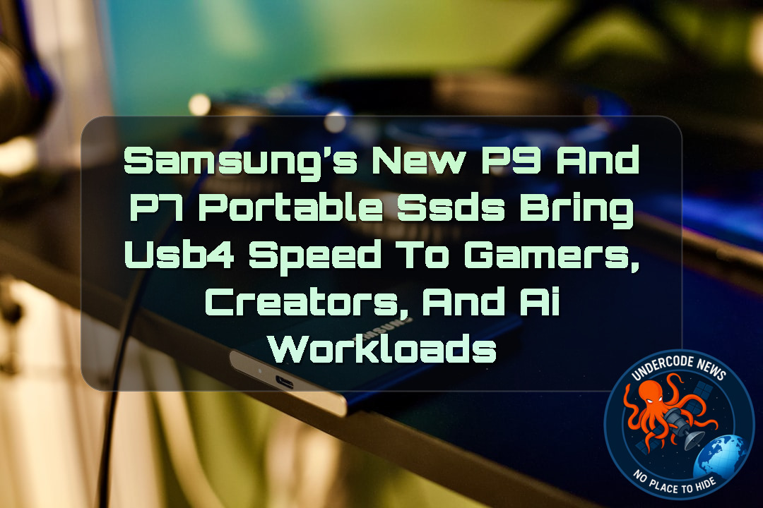 Samsung’s New P9 and P7 Portable SSDs Bring USB4 Speed to Gamers, Creators, and AI Workloads + Video