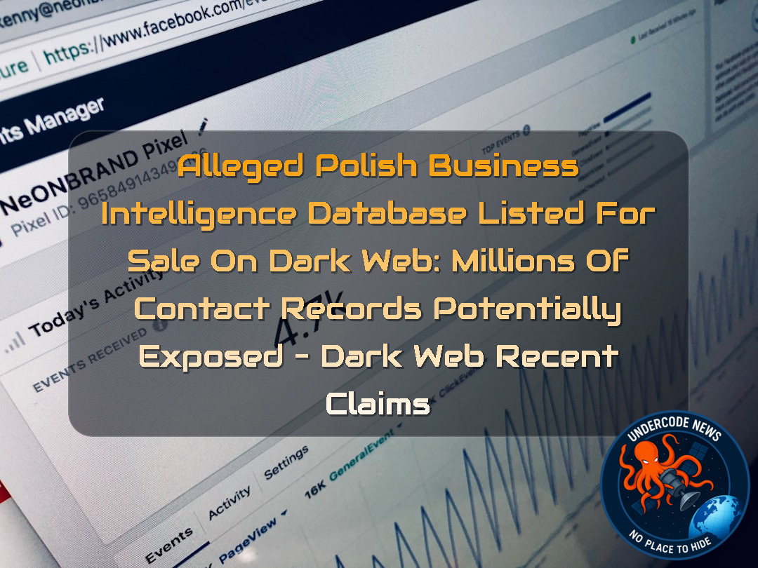 Alleged Polish Business Intelligence Database Listed for Sale on Dark Web: Millions of Contact Records Potentially Exposed – Dark Web Recent Claims + Video