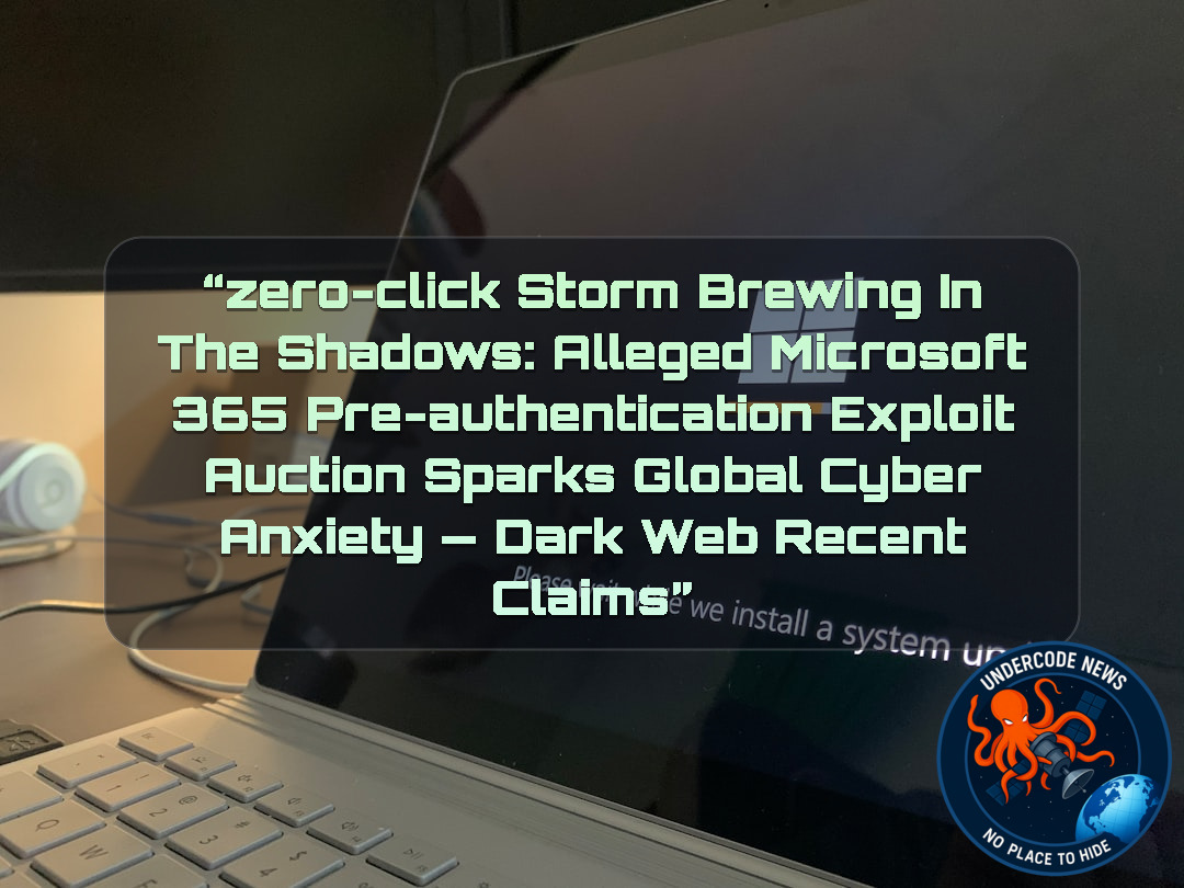 “Zero-Click Storm Brewing in the Shadows: Alleged Microsoft 365 Pre-Authentication Exploit Auction Sparks Global Cyber Anxiety — Dark Web recent claims” + Video