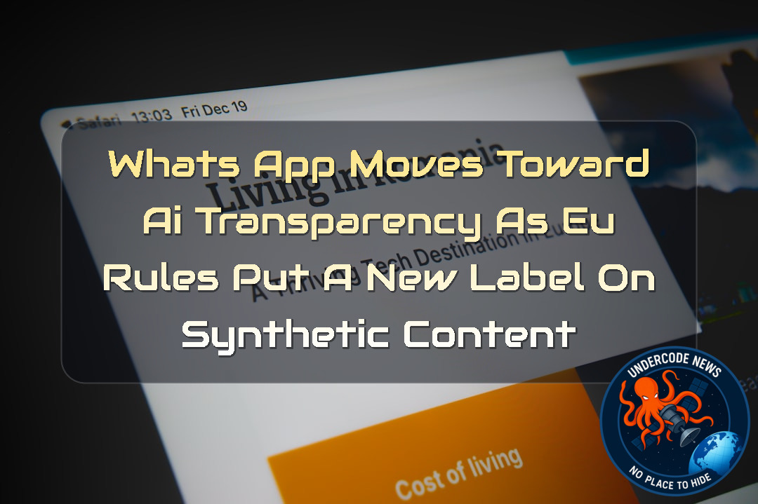 WhatsApp Moves Toward AI Transparency as EU Rules Put a New Label on Synthetic Content + Video