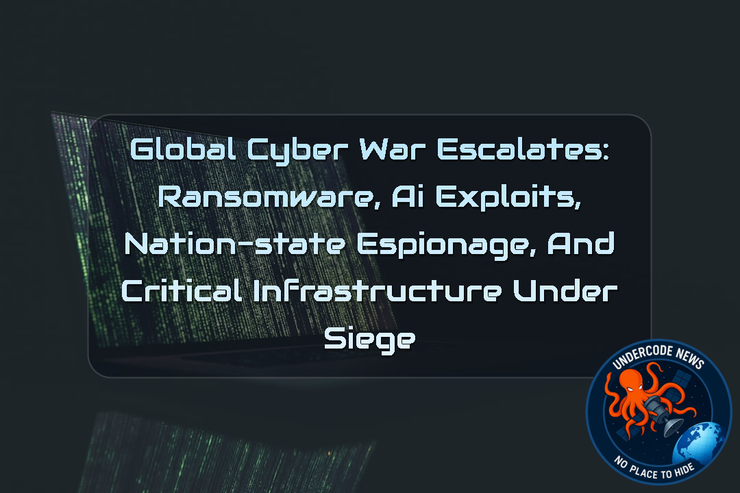 Global Cyber War Escalates: Ransomware, AI Exploits, Nation-State Espionage, and Critical Infrastructure Under Siege + Video