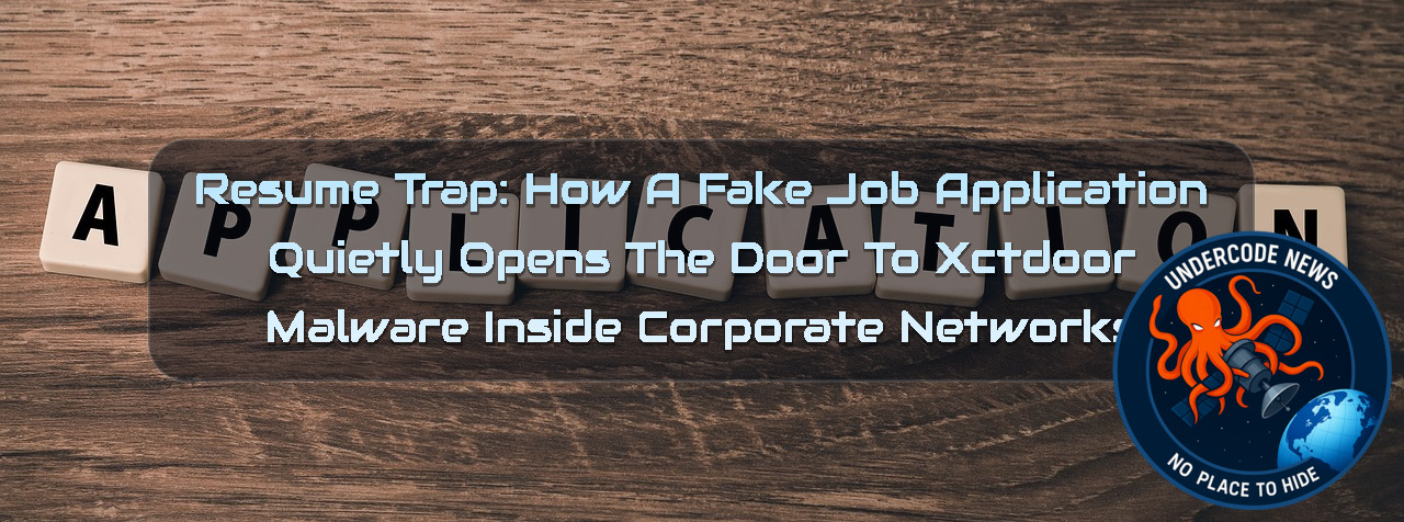 Resume Trap: How a Fake Job Application Quietly Opens the Door to Xctdoor Malware Inside Corporate Networks + Video