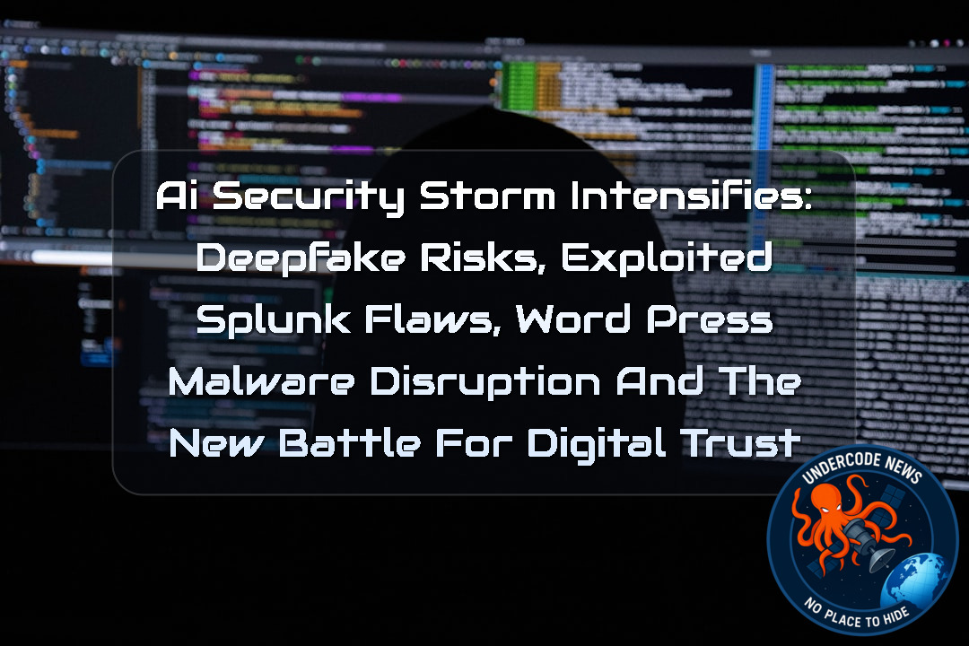 AI Security Storm Intensifies: Deepfake Risks, Exploited Splunk Flaws, WordPress Malware Disruption and the New Battle for Digital Trust + Video